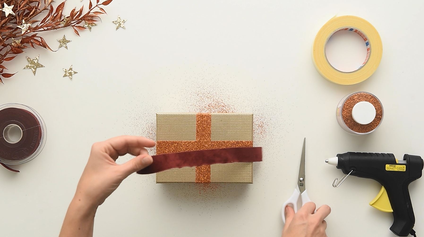 Tutorial - XMAS Glitter pack DIY