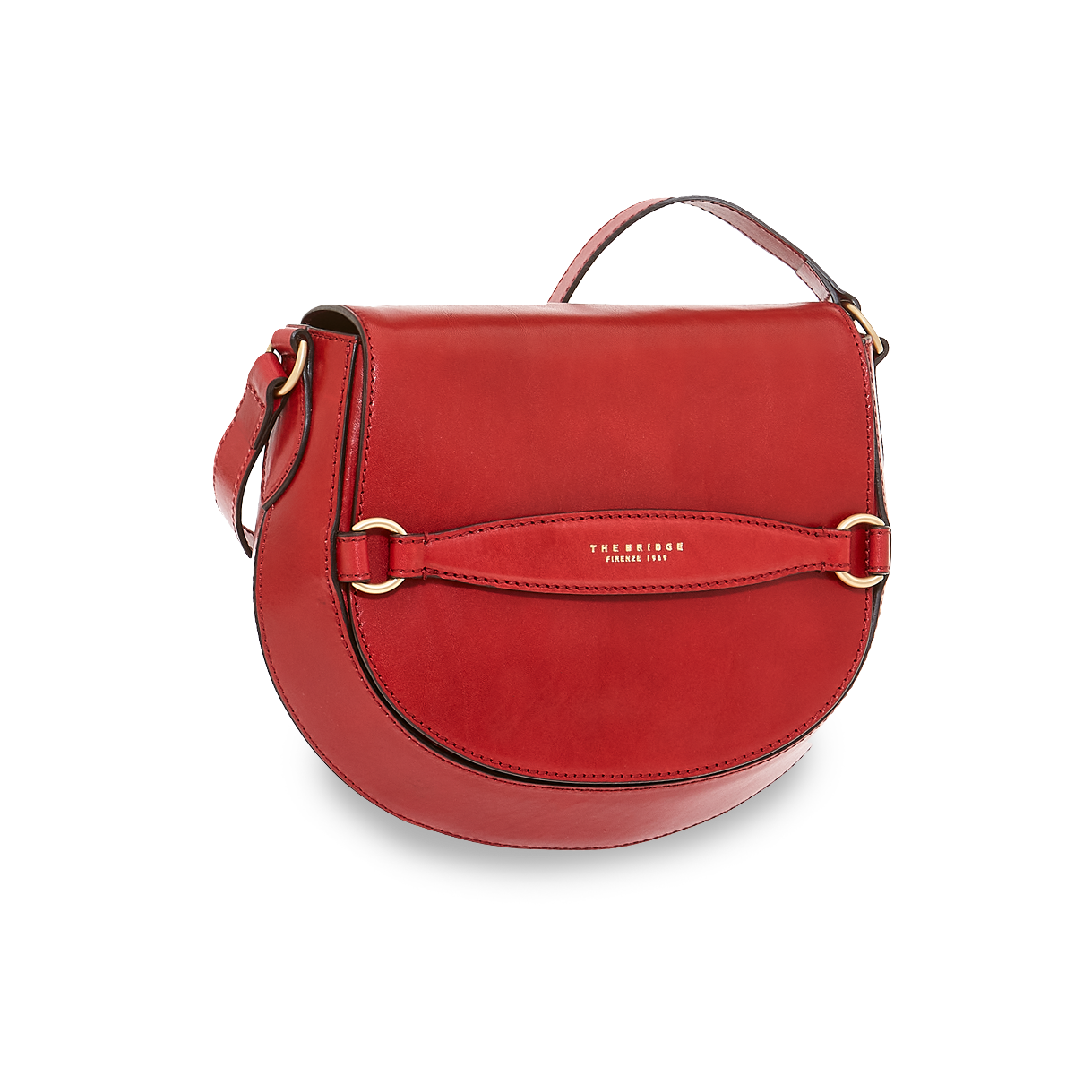 Borsa Crossbody The Bridge Bettina Rosso Ribes e Oro