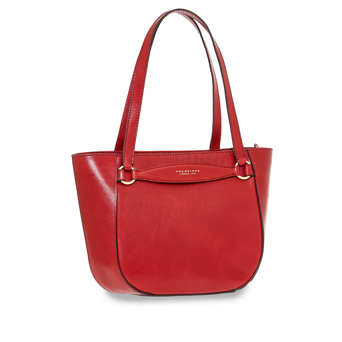 Borsa Shopping The Bridge Bettina Rosso Ribes e Oro