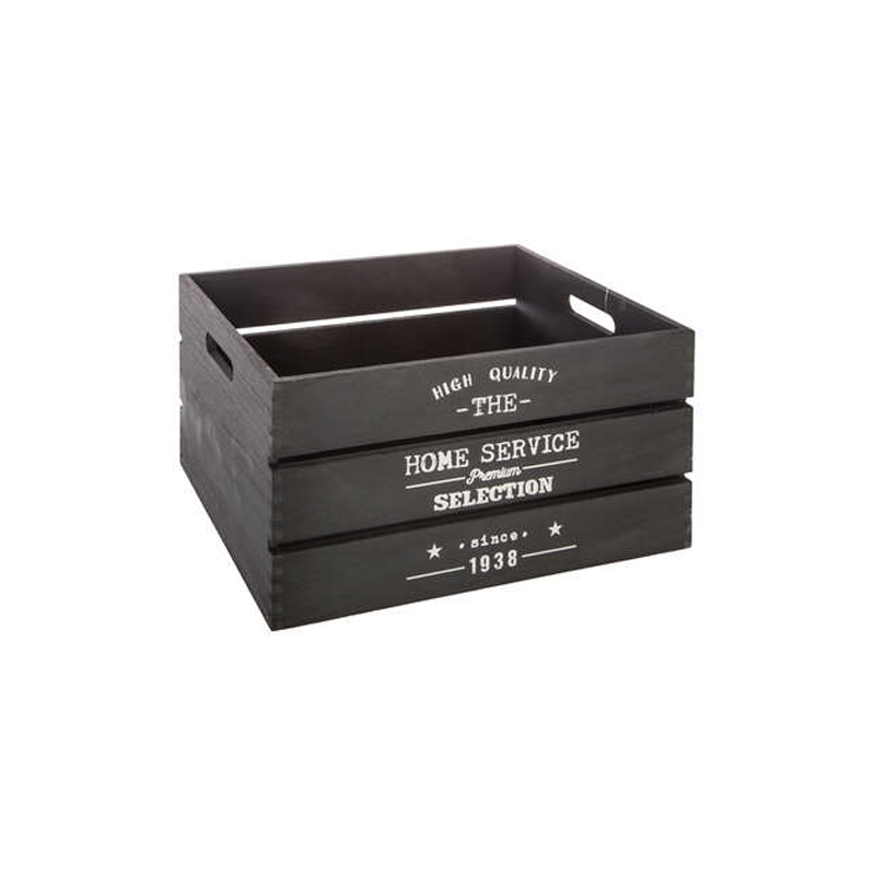 Cassetta Legno Facto Grey 34 x 24 x 18 cm