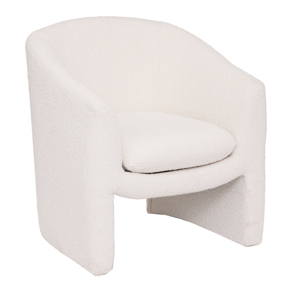 Sedia in Tessuto Kunjo 72 x 67 x 76 cm Bianco