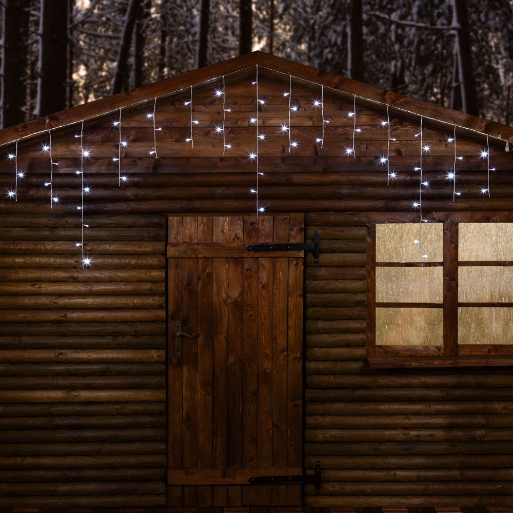 Cascata Luci 66 LED Icelight 2,70 mt x 80 cm Bianco Freddo