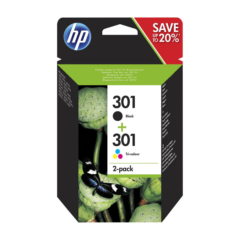 Combopack Cartucce HP 301 Nero + Tri-Color
