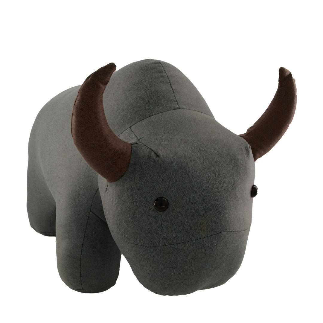Pouf Bufalo Grigio 55 x 27 x 35 cm