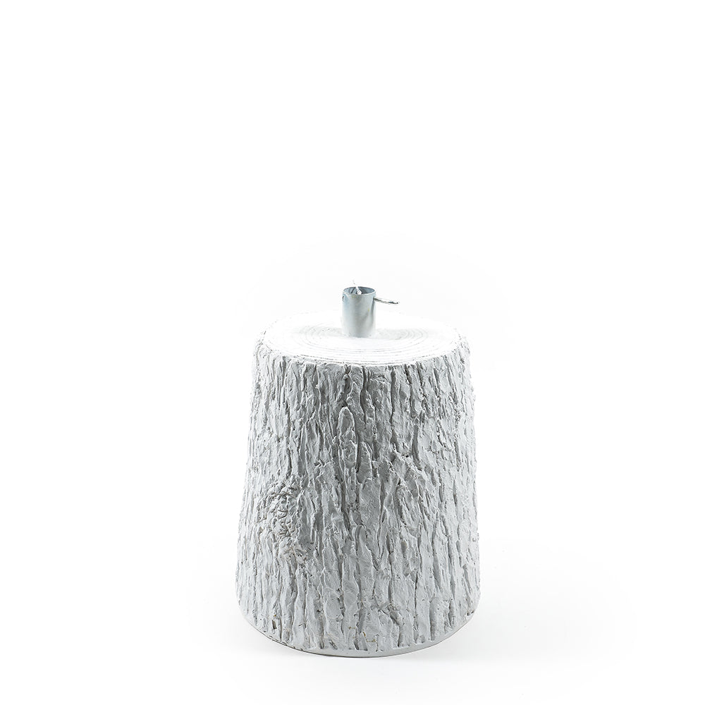 Base Abete Bianca con Supporto in Metallo 36 x 33 cm