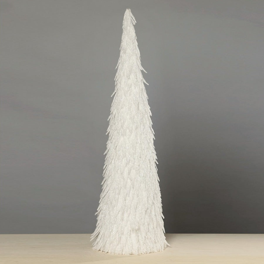 Abete cono iridato bianco da 200 cm