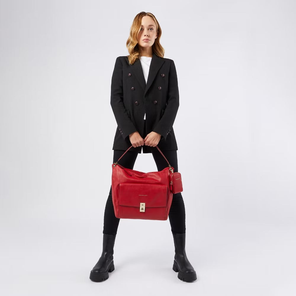 Borsa da Donna Hobo Dafne Rosso