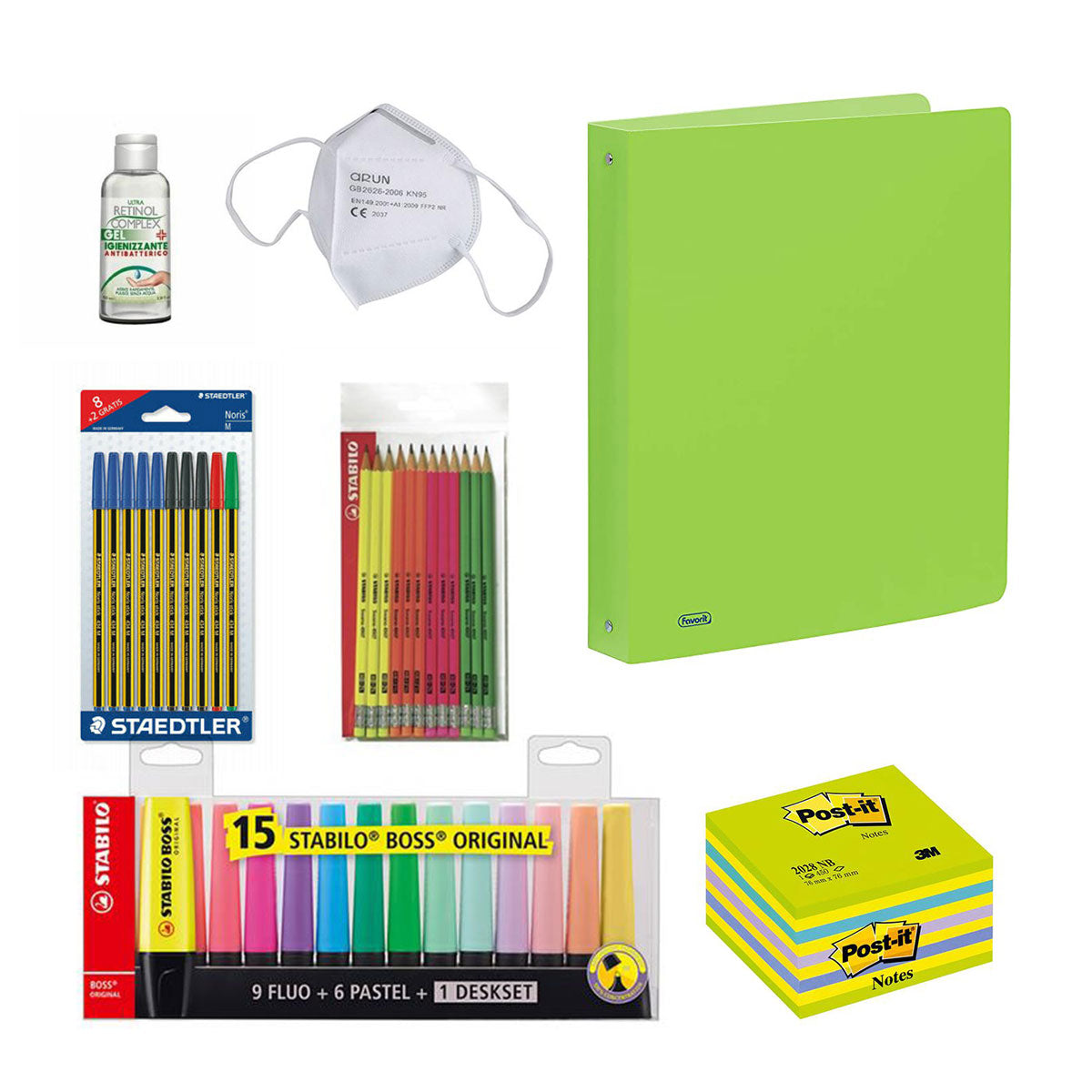 Kit scuola Stabilo Fluo